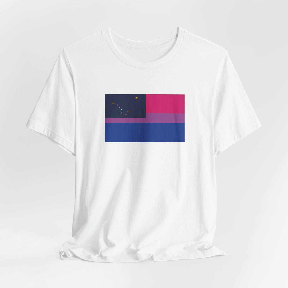 Alaska Bisexual Pride Flag T-shirt, Several Color Options