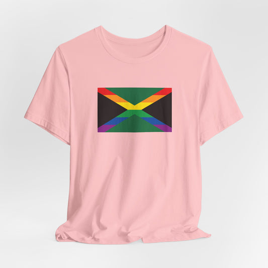 Jamaica Rainbow Pride Flag T-shirt, Several Color Options