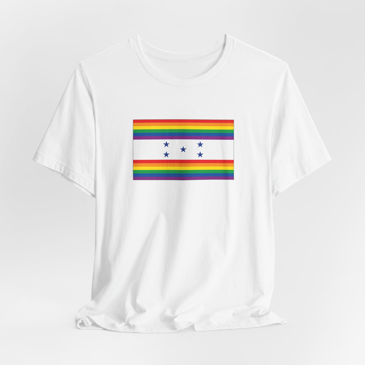 Honduras Rainbow Pride Flag T-shirt, Several Color Options