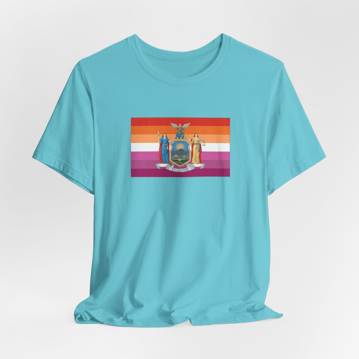 New York Lesbian Pride Flag T-shirt, Several Color Options