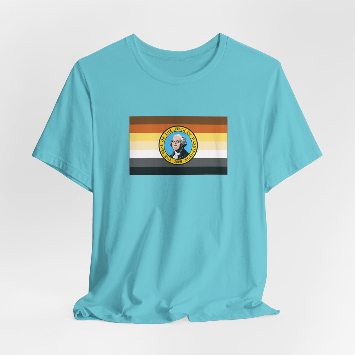Washington Bear Pride Flag T-shirt, Several Color Options