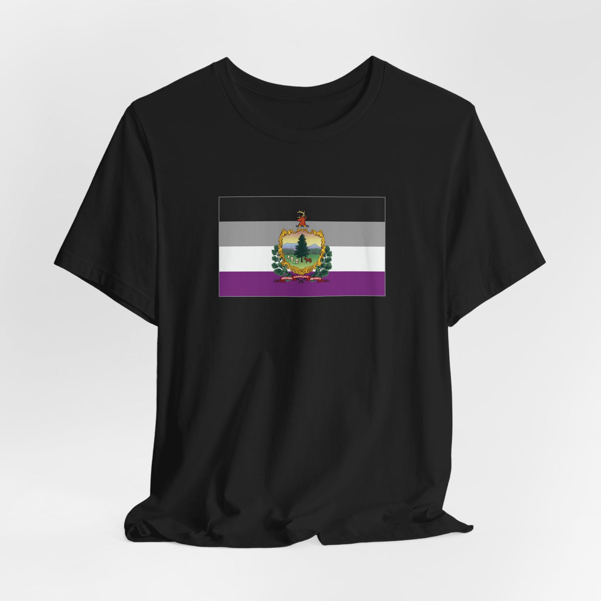 Vermont Asexual Pride Flag T-shirt, Several Color Options
