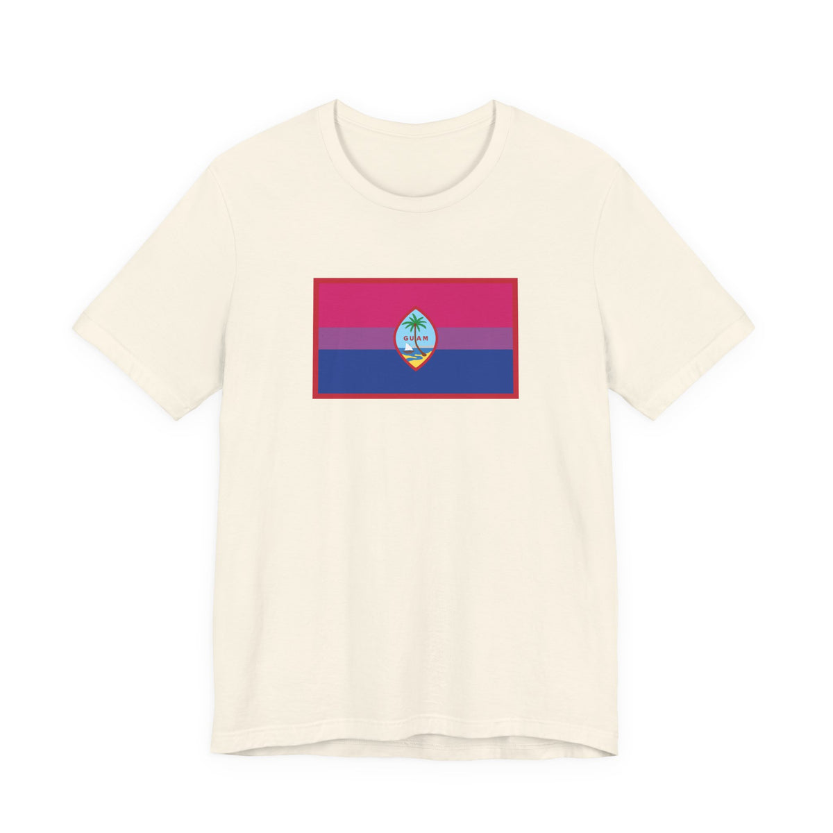 Guam Bisexual Pride Flag T-shirt, Several Color Options