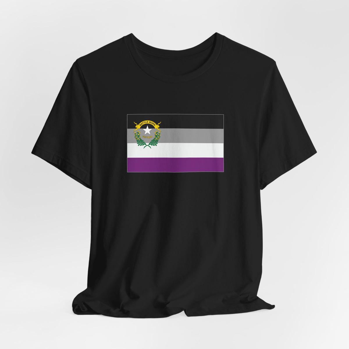 Nevada Asexual Pride Flag T-shirt, Several Color Options