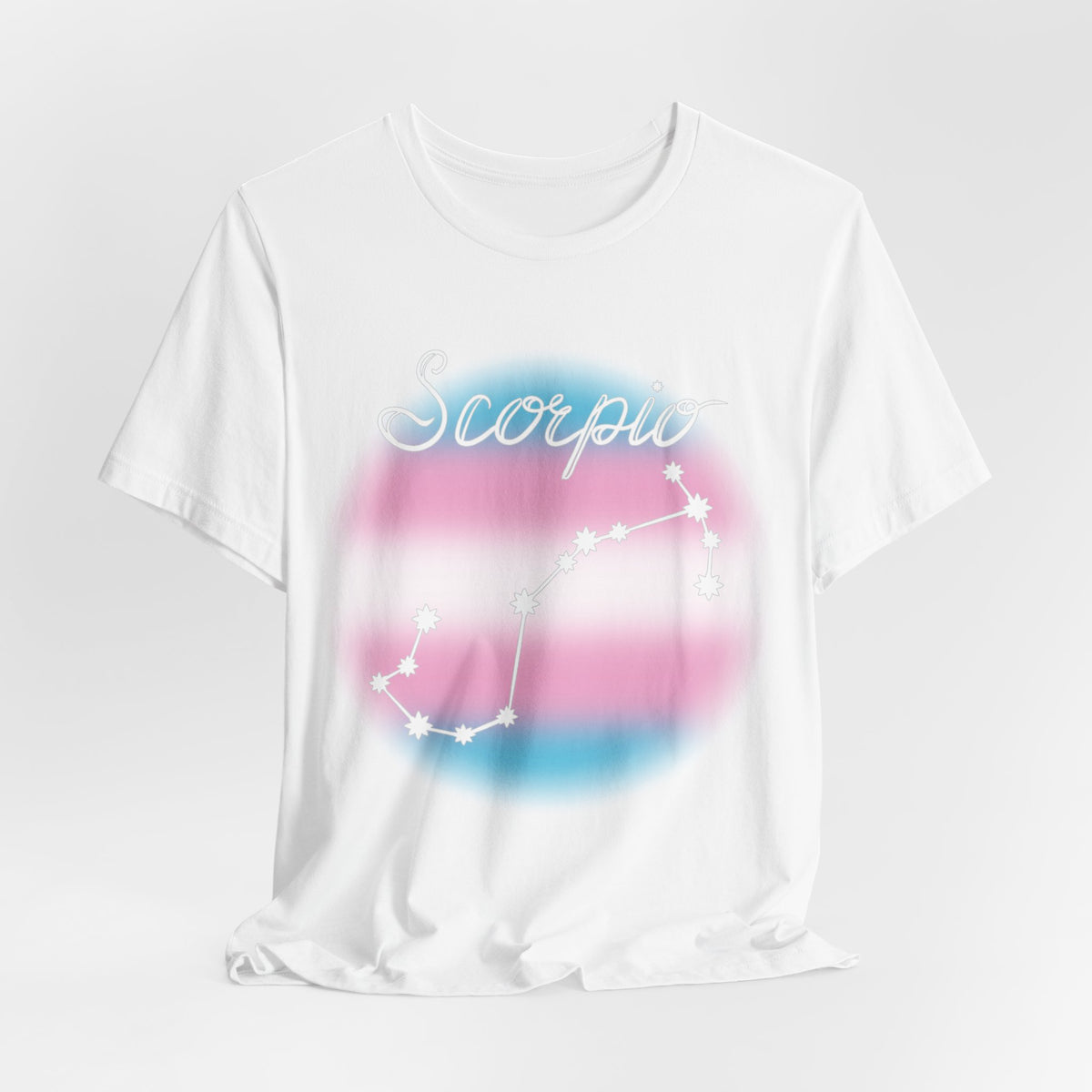 Scorpio Constellation T-shirt, Astrology, Transgender Pride Flag