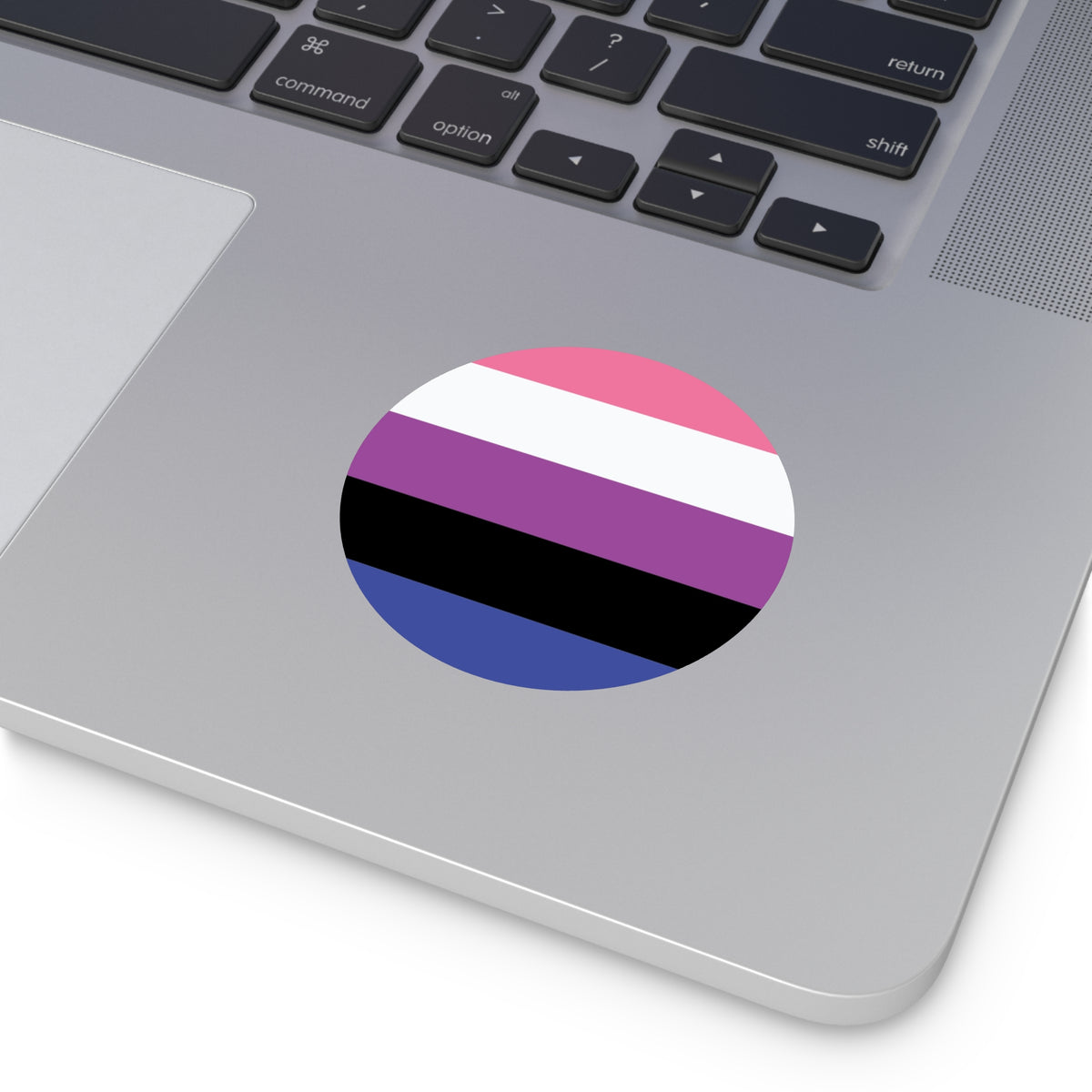 Genderfluid Pride Flag Vinyl Sticker
