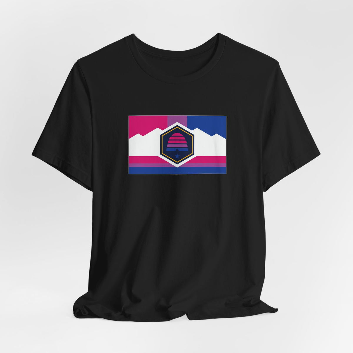 Utah Bisexual Pride Flag T-shirt, Several Color Options