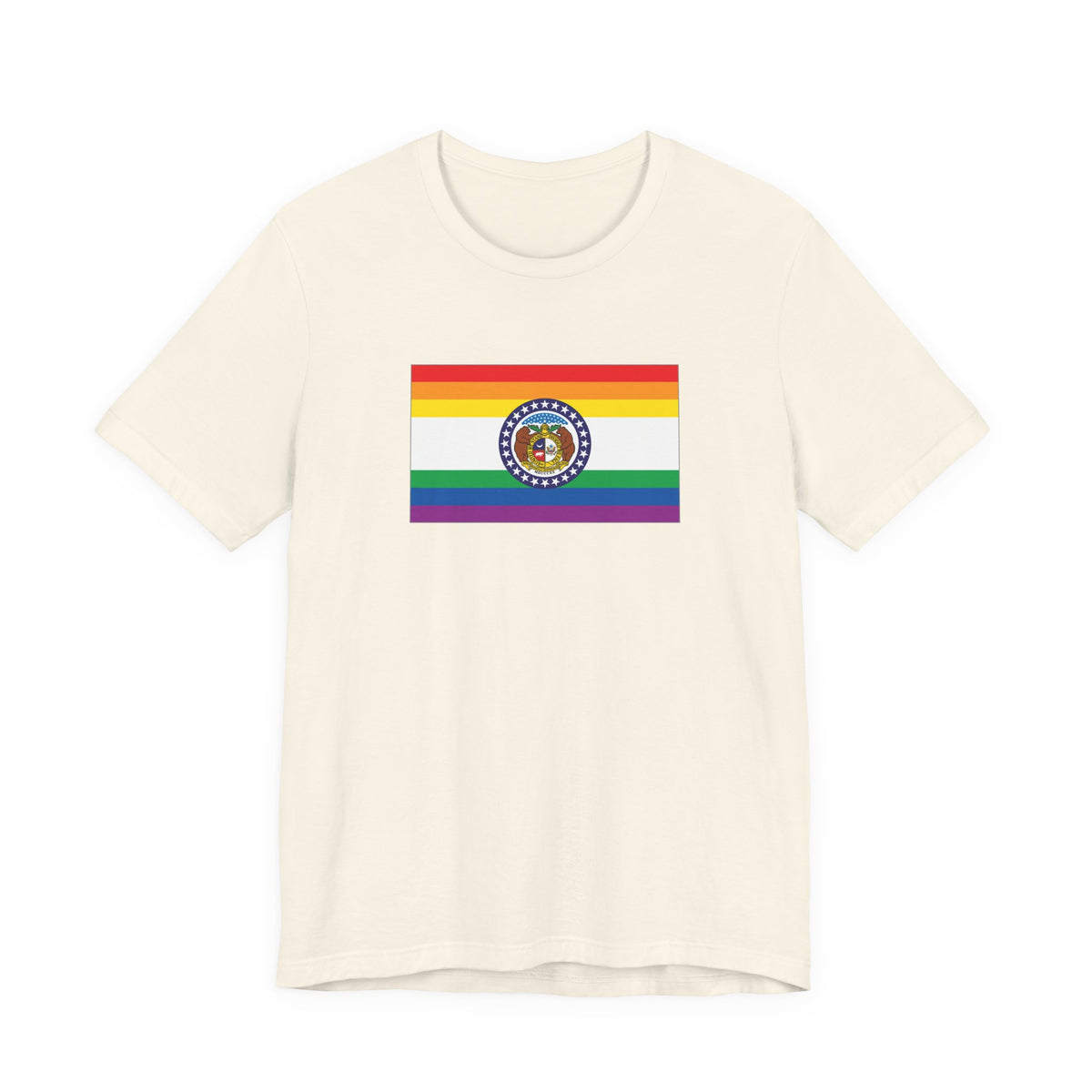 Missouri Rainbow Pride Flag T-shirt, Several Color Options