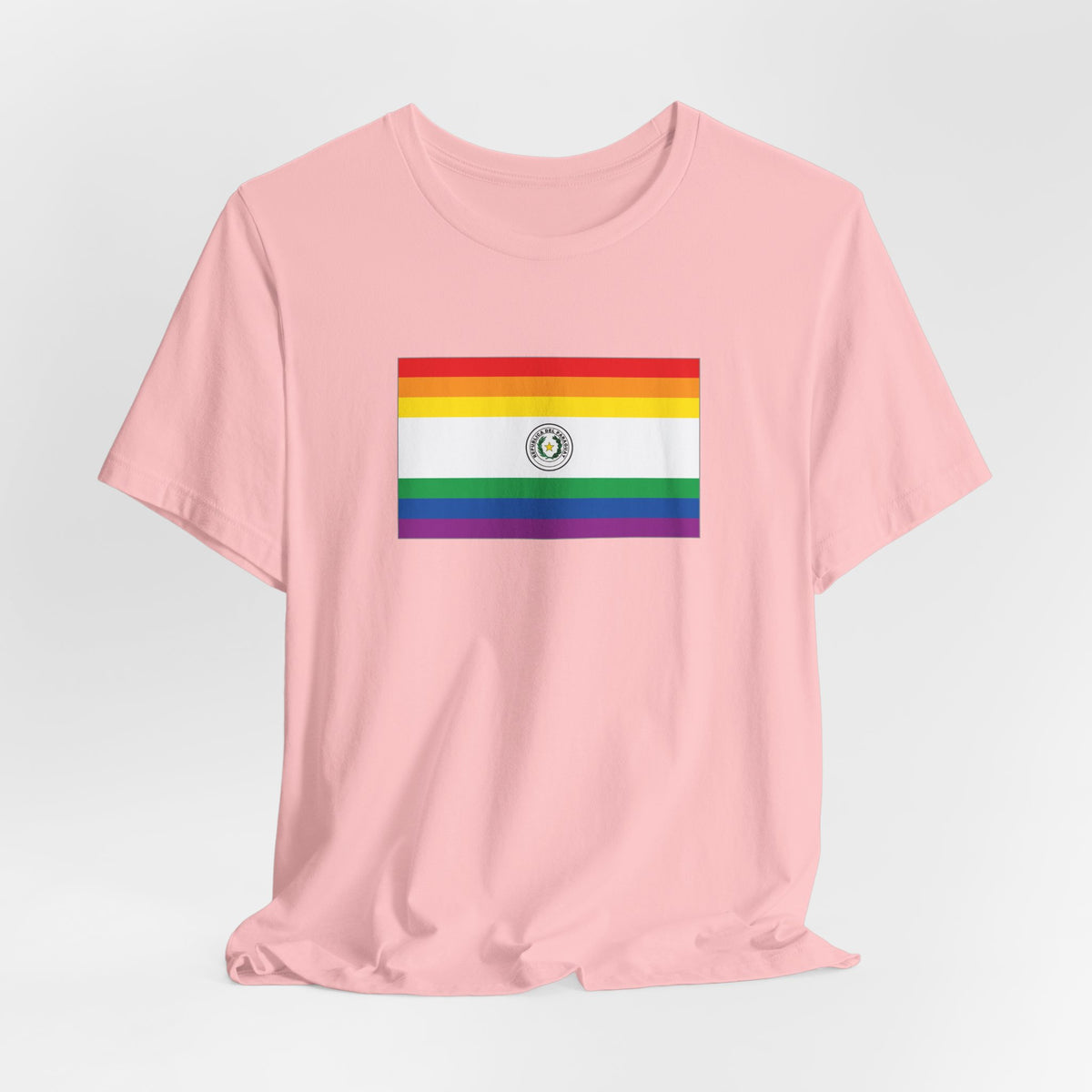 Paraguay Rainbow Pride Flag T-shirt, Several Color Options