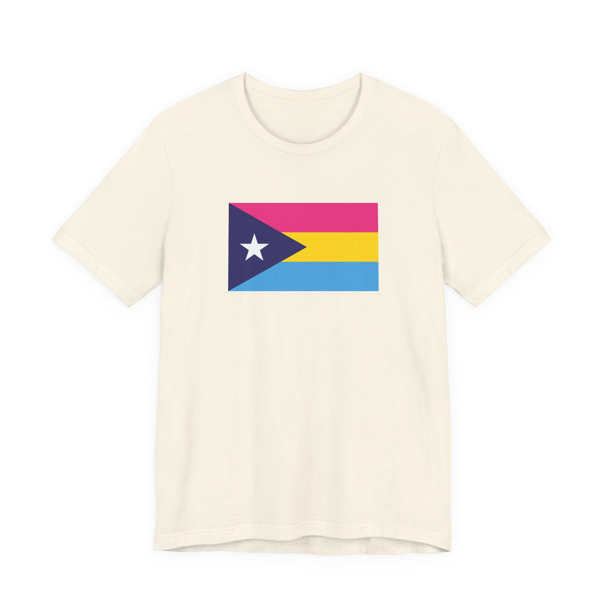 Puerto Rico Pansexual Pride Flag T-shirt, Several Color Options