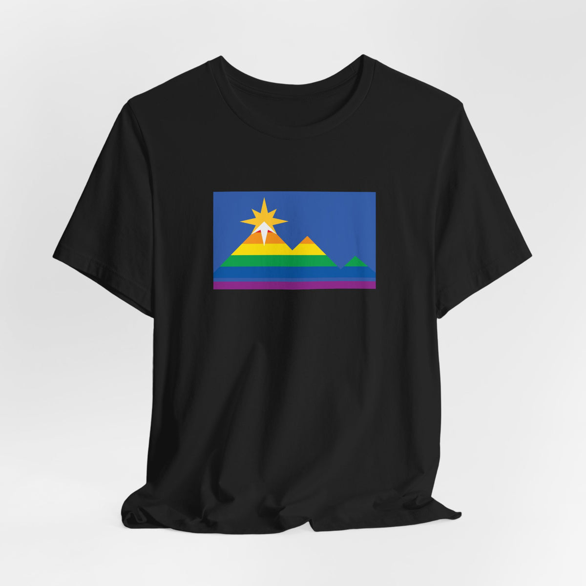 Pocatello, Idaho Rainbow Pride Flag T-shirt, Several Color Options