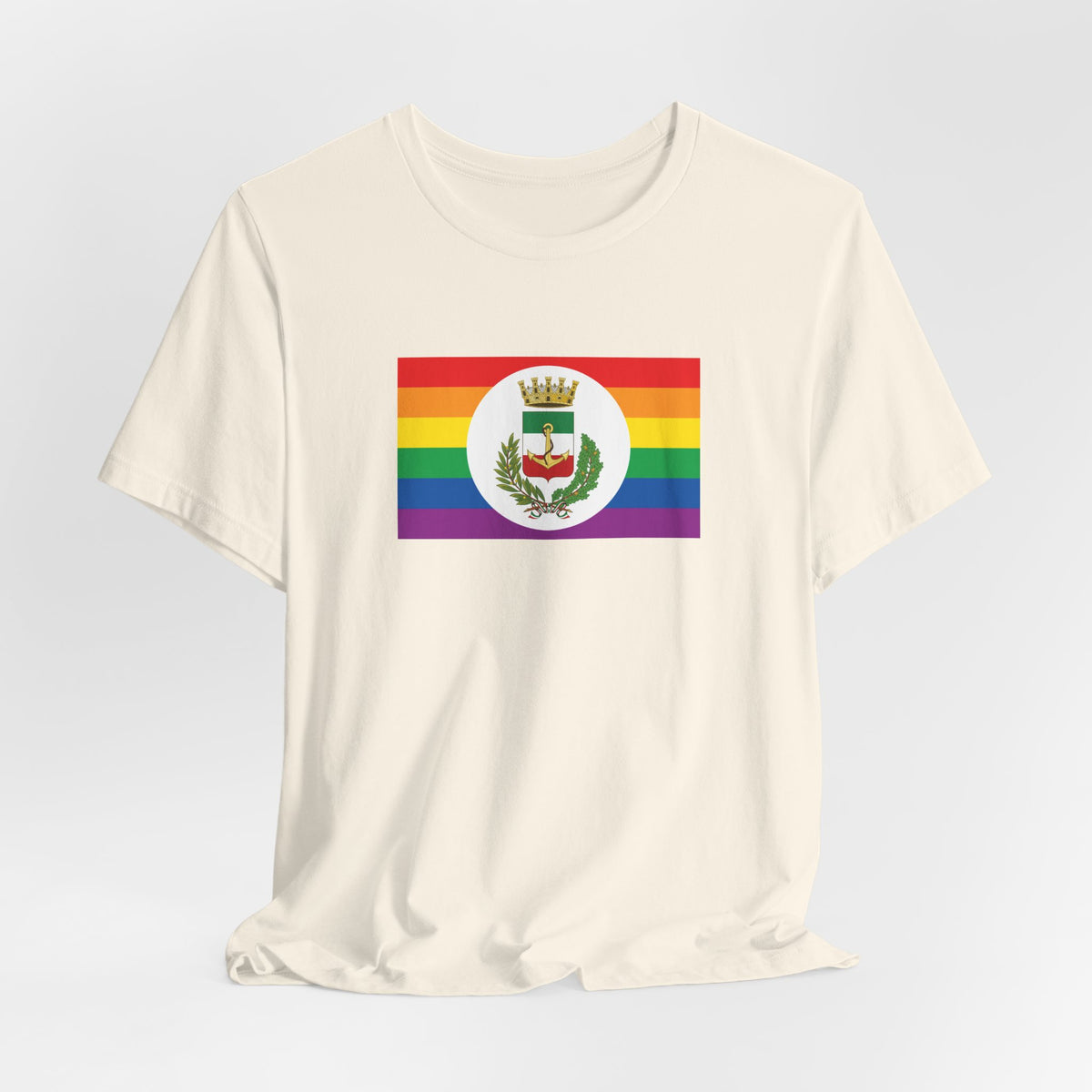 Torre del Lago, Italy Rainbow Pride Flag T-shirt, Several Color Options