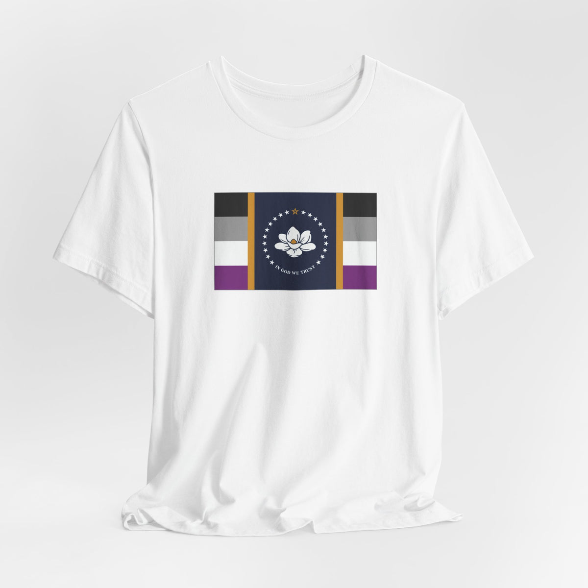 Mississippi Asexual Pride Flag T-shirt, Several Color Options