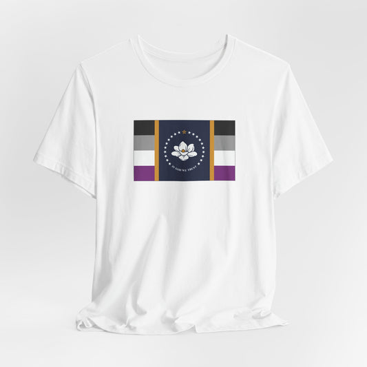 Mississippi Asexual Pride Flag T-shirt, Several Color Options