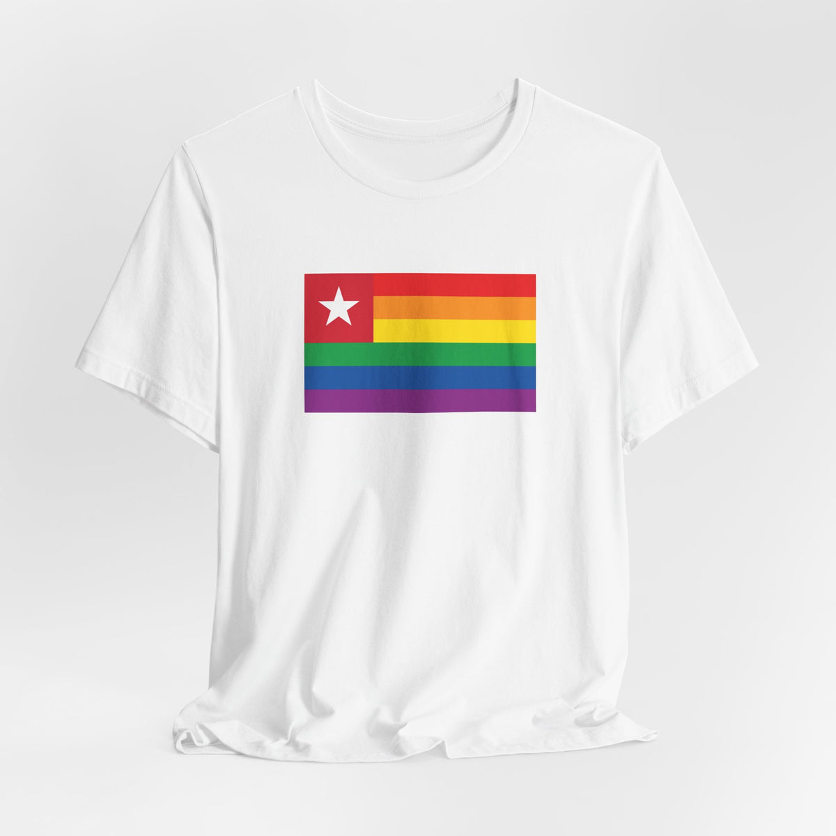 Togo Rainbow Pride Flag T-shirt, Several Color Options
