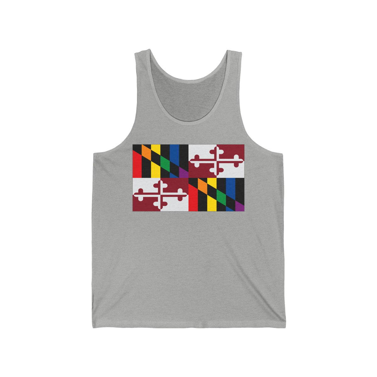 Maryland Rainbow Pride Flag Jersey Tank
