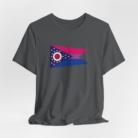 Ohio Bisexual Pride Flag T-shirt, Several Color Options