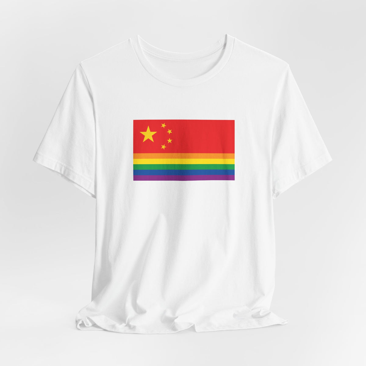 China Rainbow Pride Flag T-shirt, Several Color Options