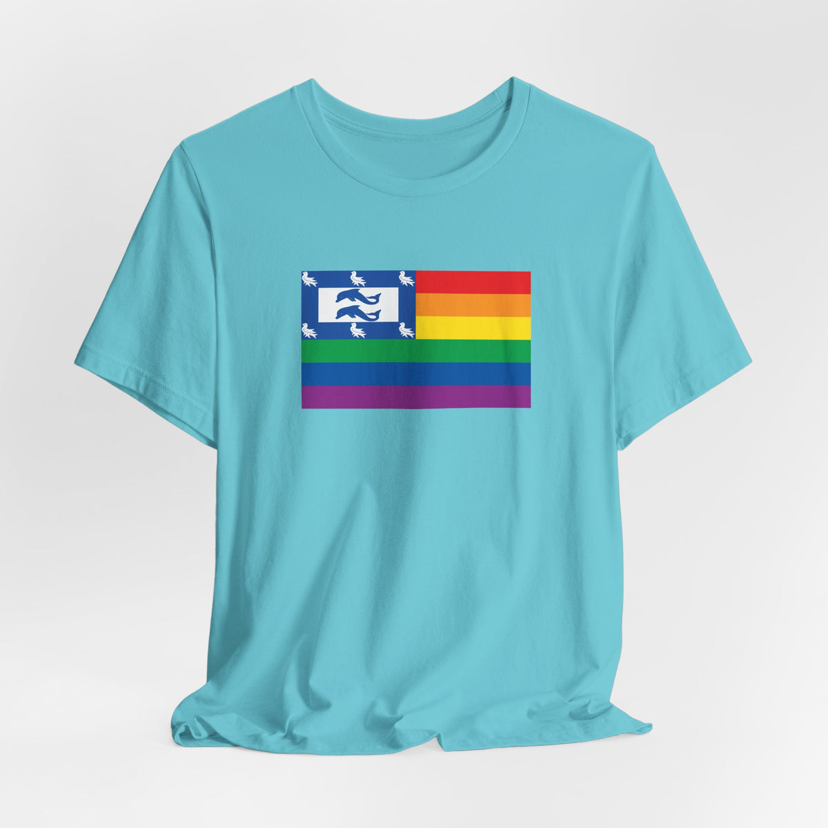 Brighton, United Kingdom Rainbow Pride Flag T-shirt, Several Color Options