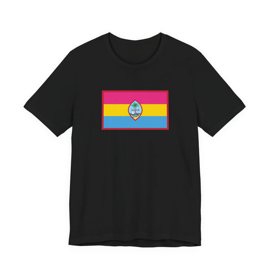 Guam Pansexual Pride Flag T-shirt, Several Color Options