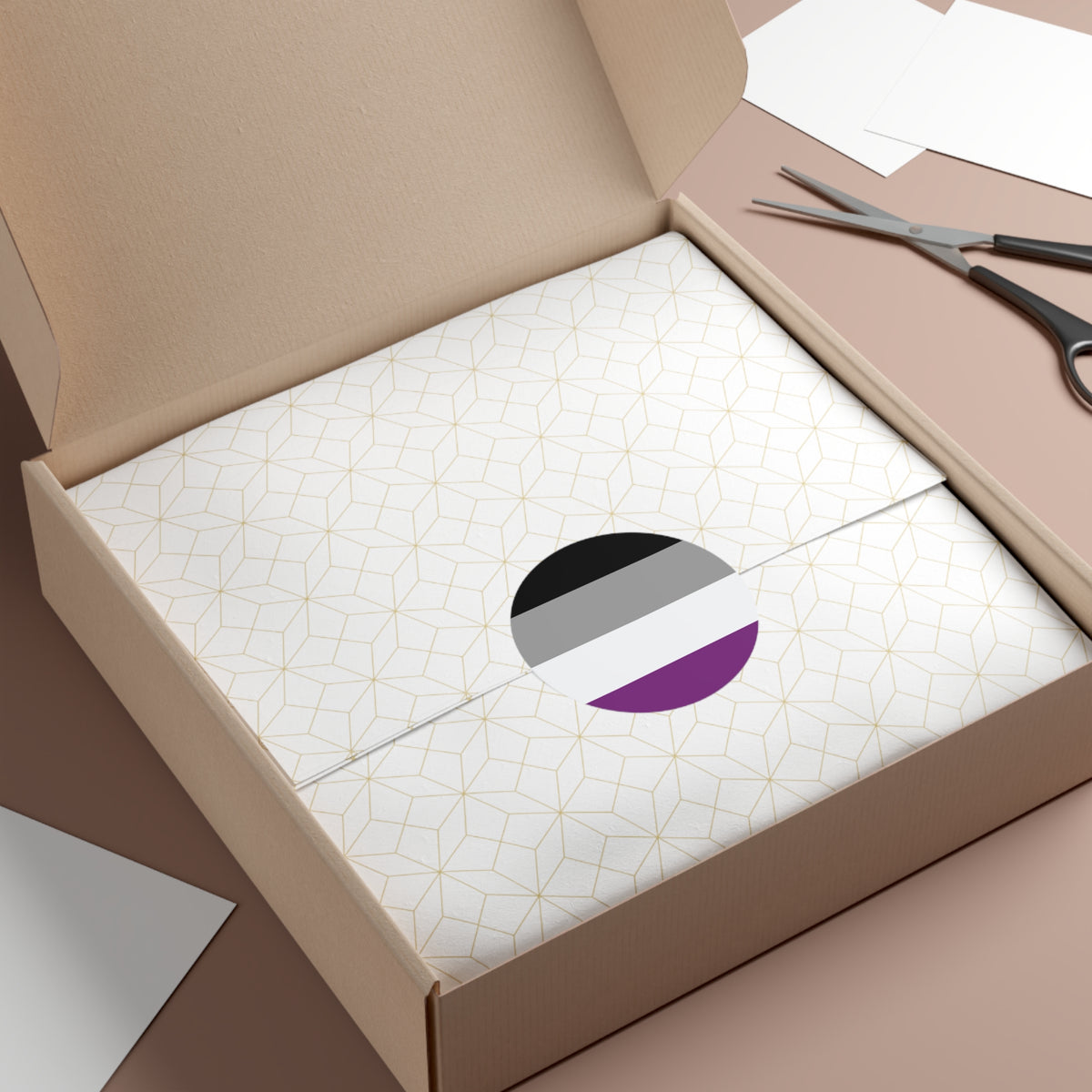Asexual Pride Flag Vinyl Sticker