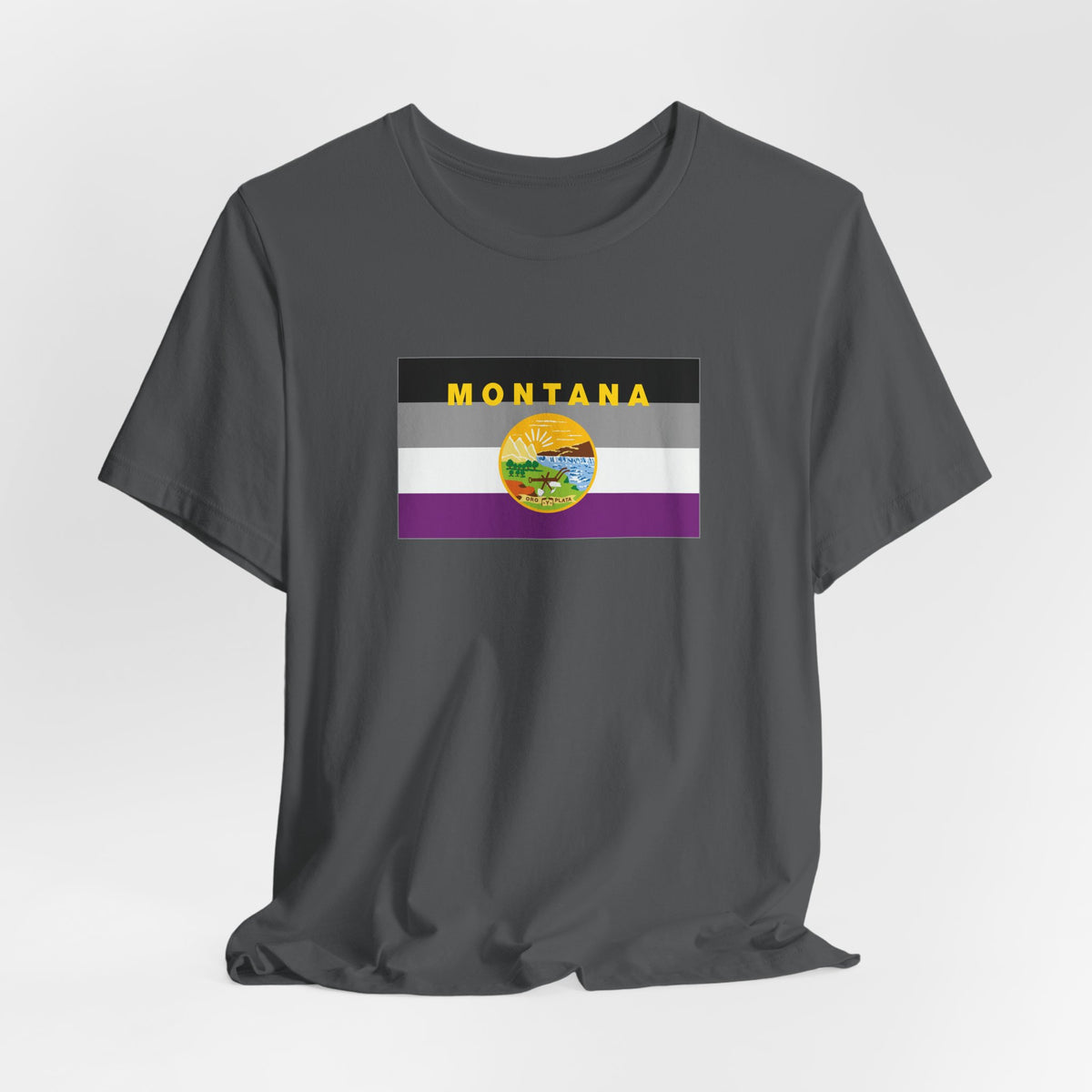 Montana Asexual Pride Flag T-shirt, Several Color Options