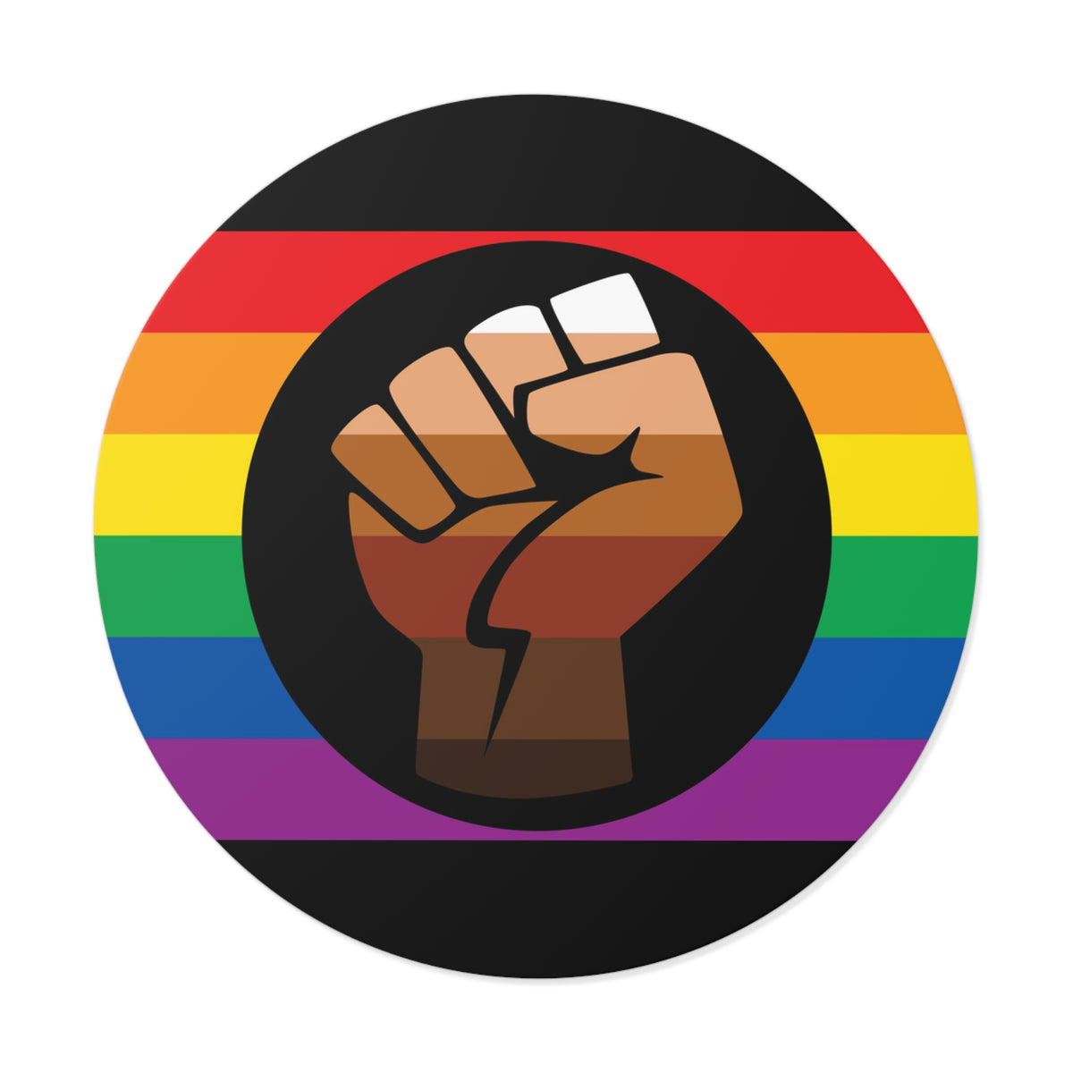Queer POC Gay Pride Flag Vinyl Sticker