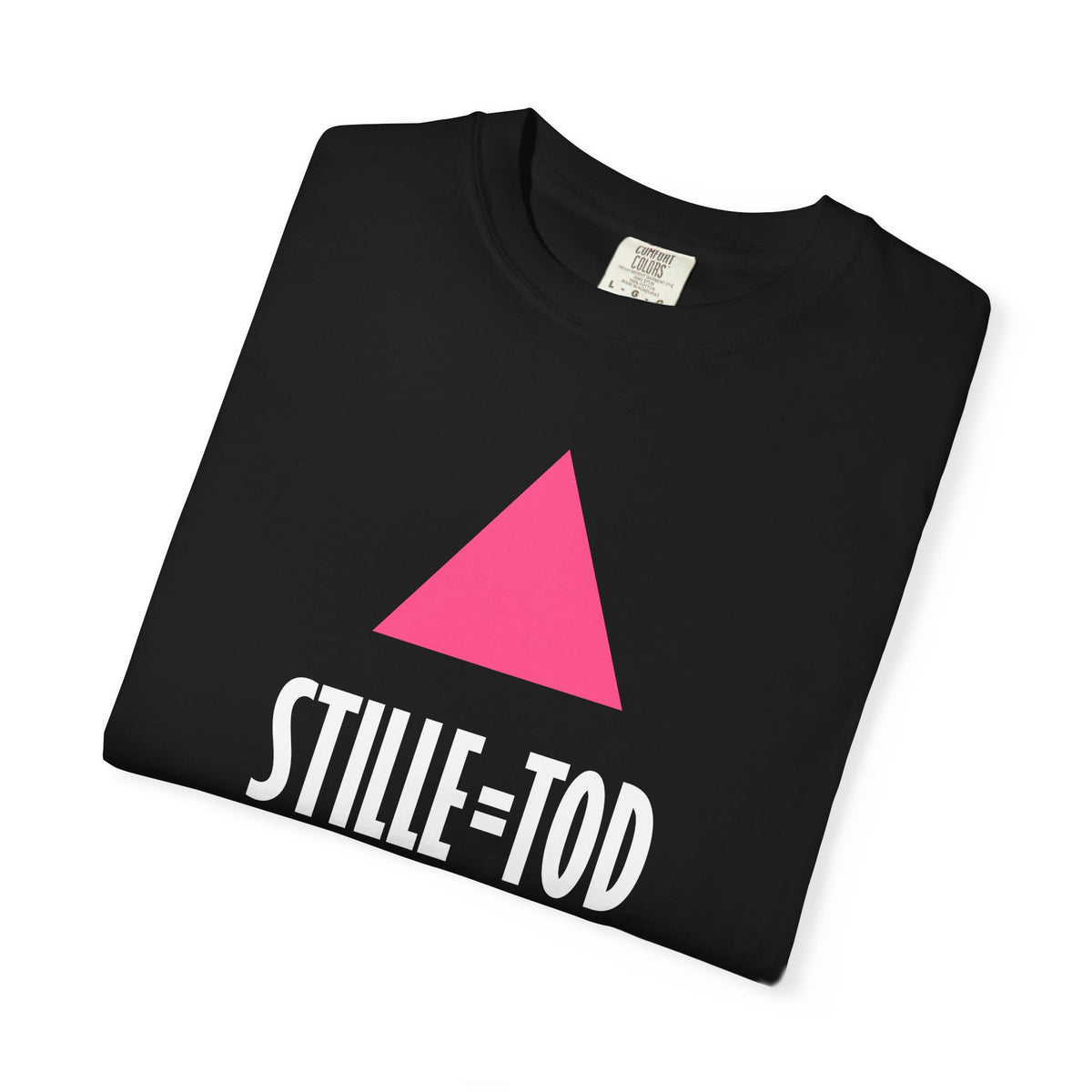 SILENCE = DEATH (German) Iconic Graphic Tee, Black