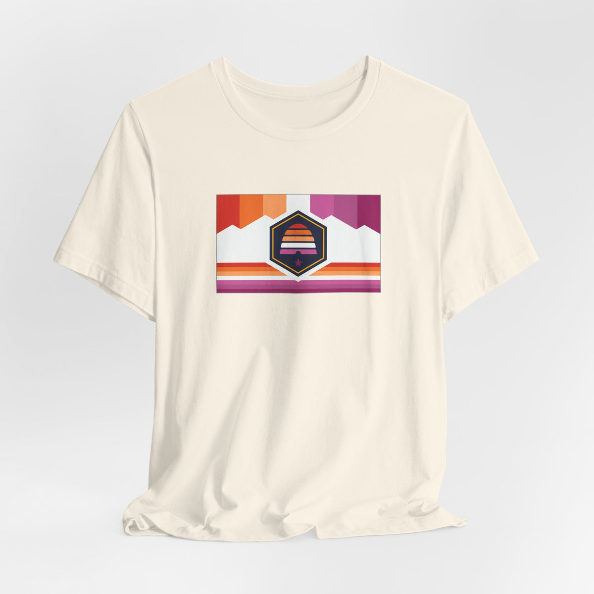 Utah Lesbian Pride Flag T-shirt, Several Color Options