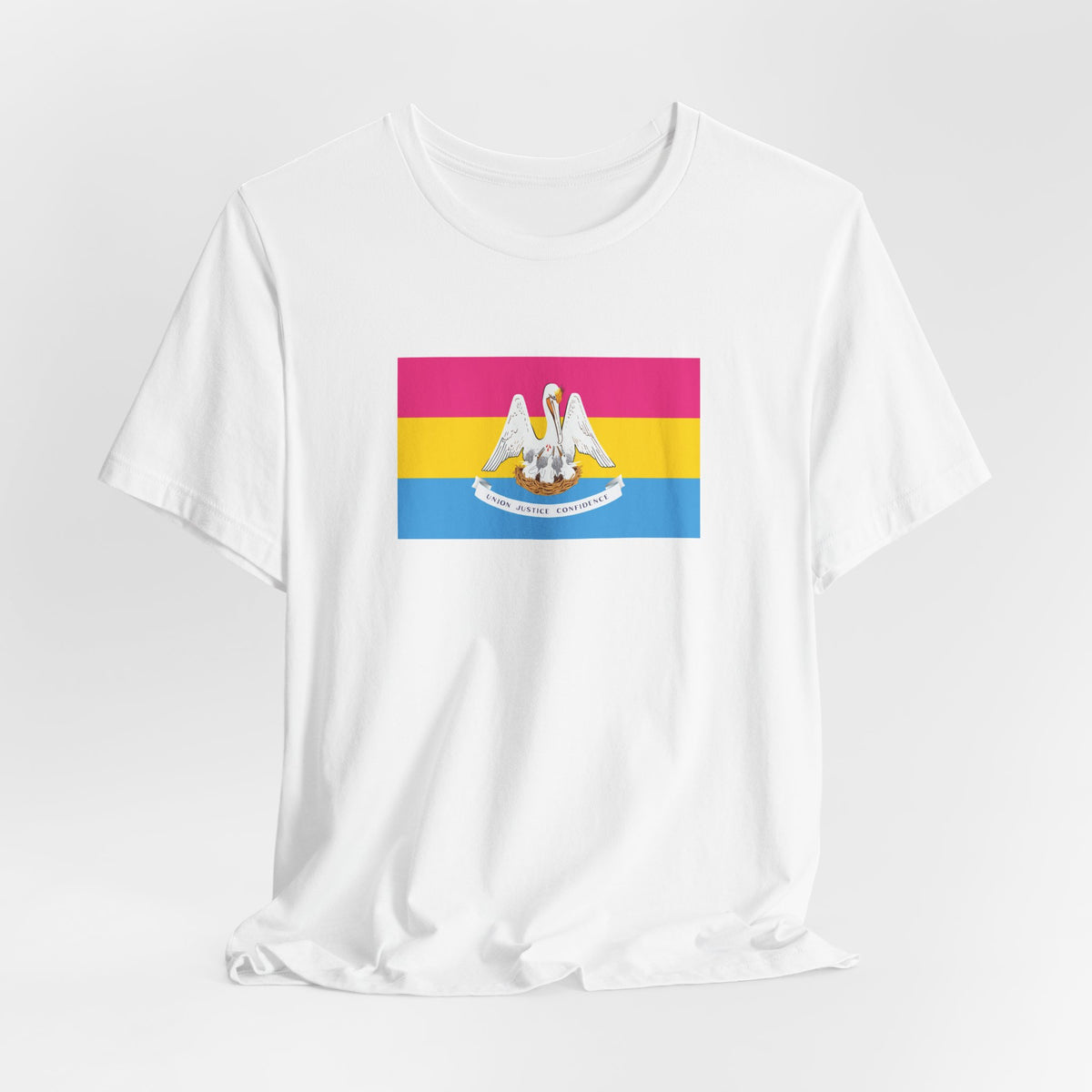 Louisiana Pansexual Pride Flag T-shirt, Several Color Options