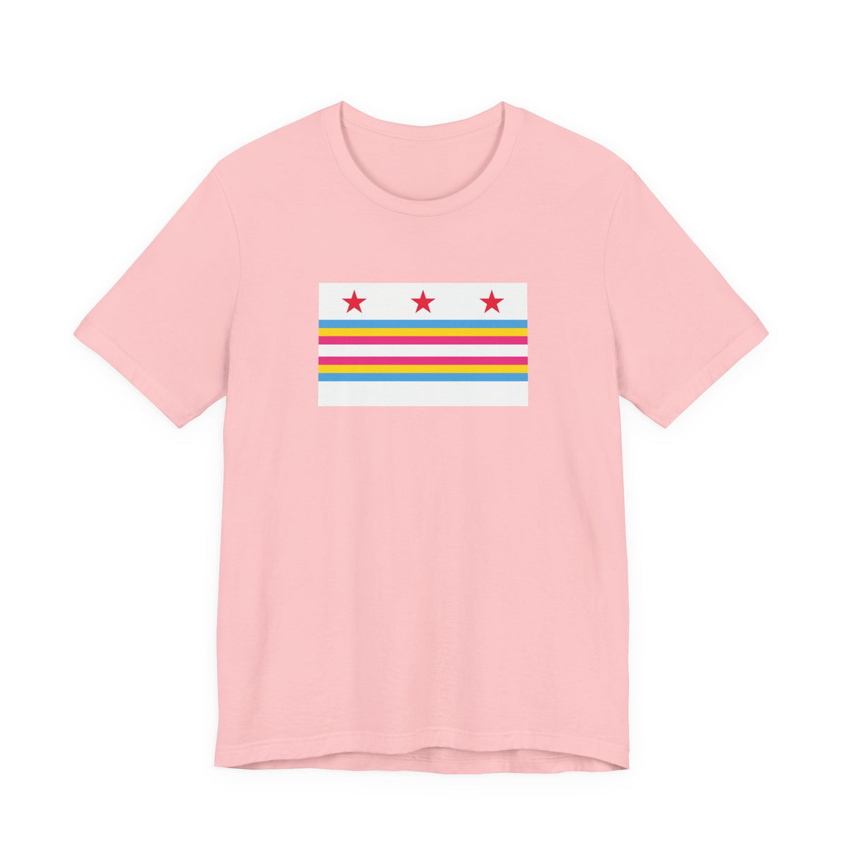 Washington, D.C. Pansexual Pride Flag T-shirt, Several Color Options
