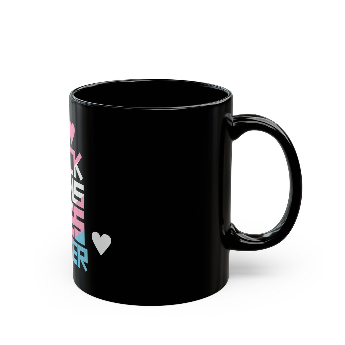 BLACK TRANS LIVES MATTER Black Ceramic Mug (11oz)
