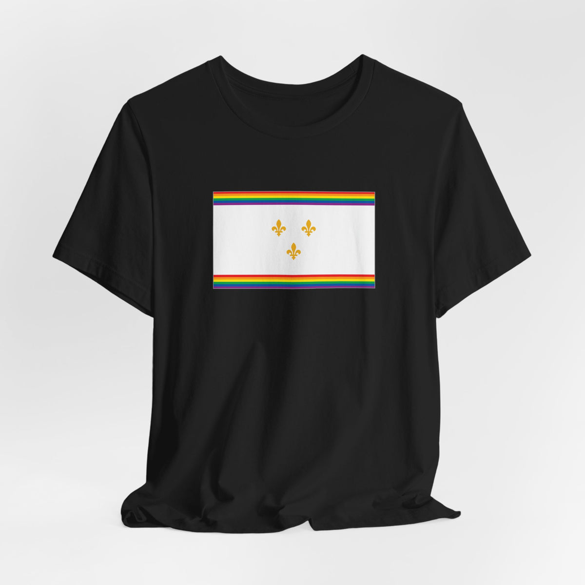 New Orleans, Louisiana Rainbow Pride Flag T-shirt, Several Color Options