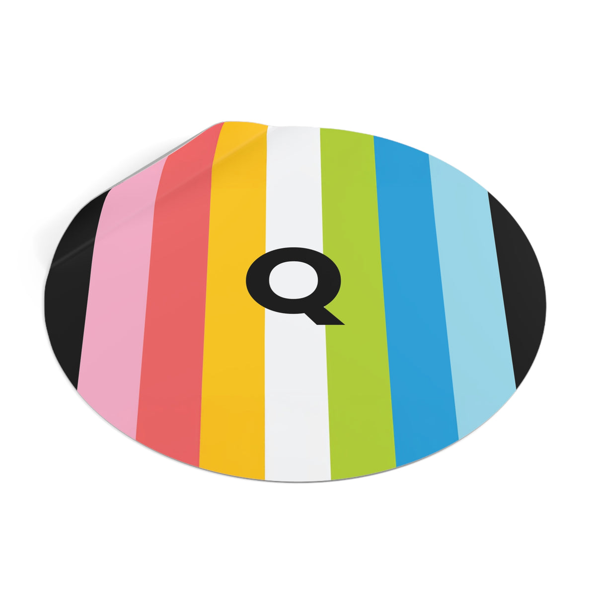 "Q" Queer Pride Flag Vinyl Sticker