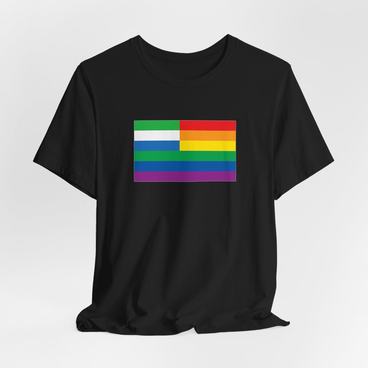 Sierra Leone Rainbow Pride Flag T-shirt, Several Color Options