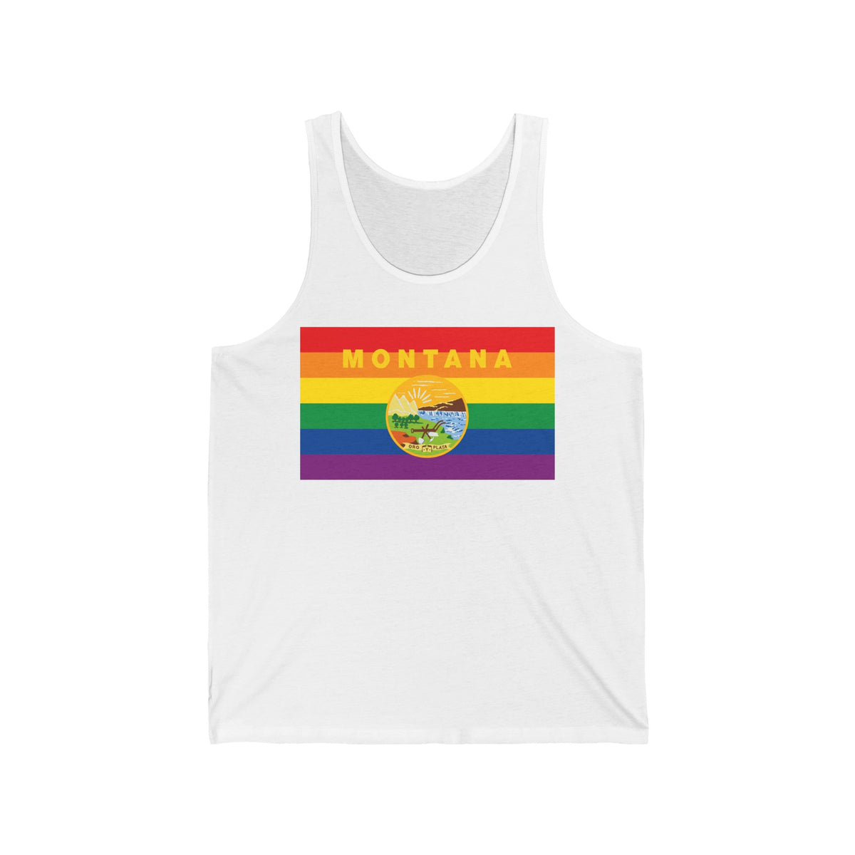 Montana Rainbow Pride Flag Jersey Tank