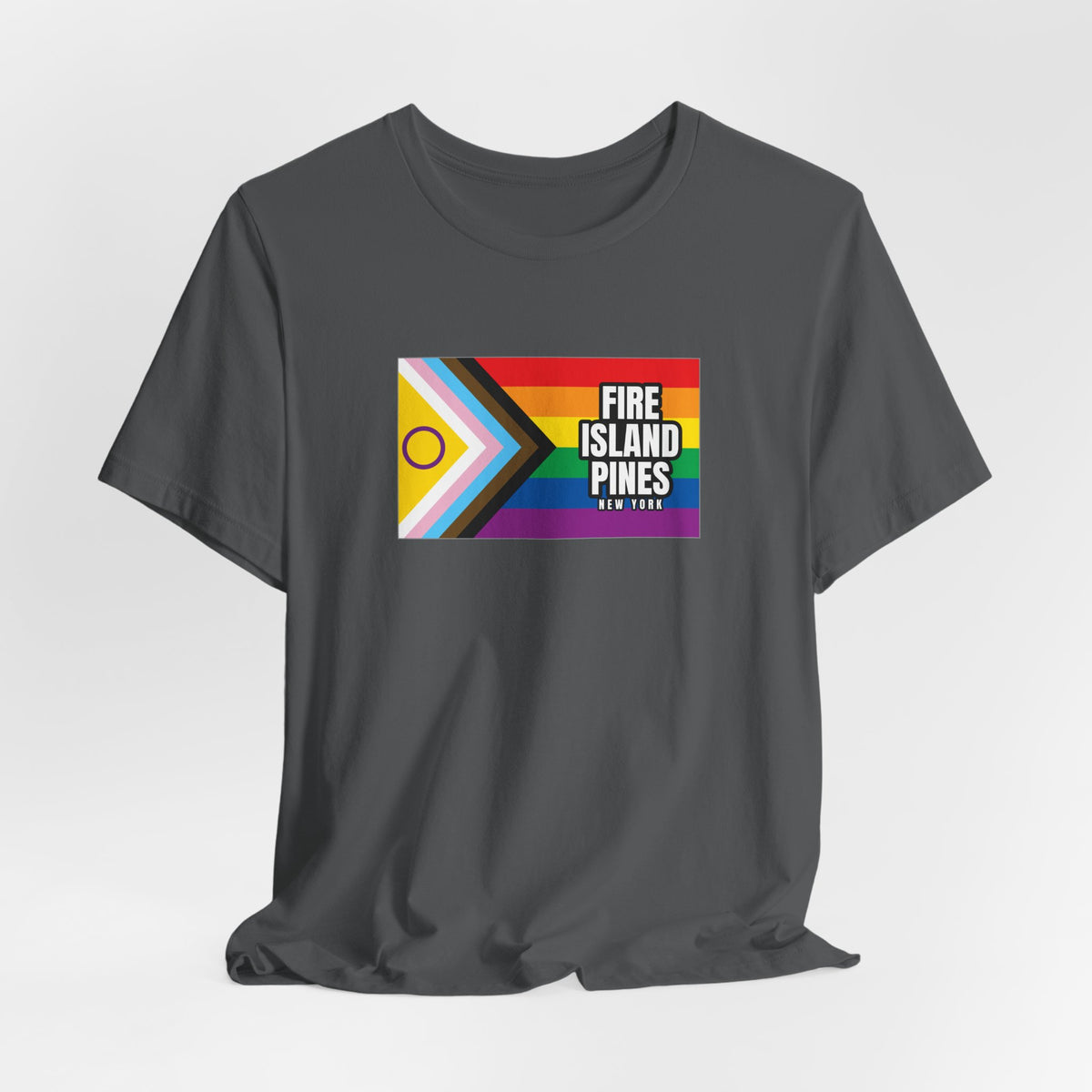 Fire Island Pines, New York Rainbowland Exclusive Pride Flag T-shirt, Several Color Options