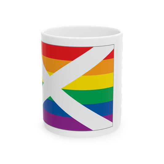 Alabama Rainbow Pride Flag "UNITED" Ceramic Mug
