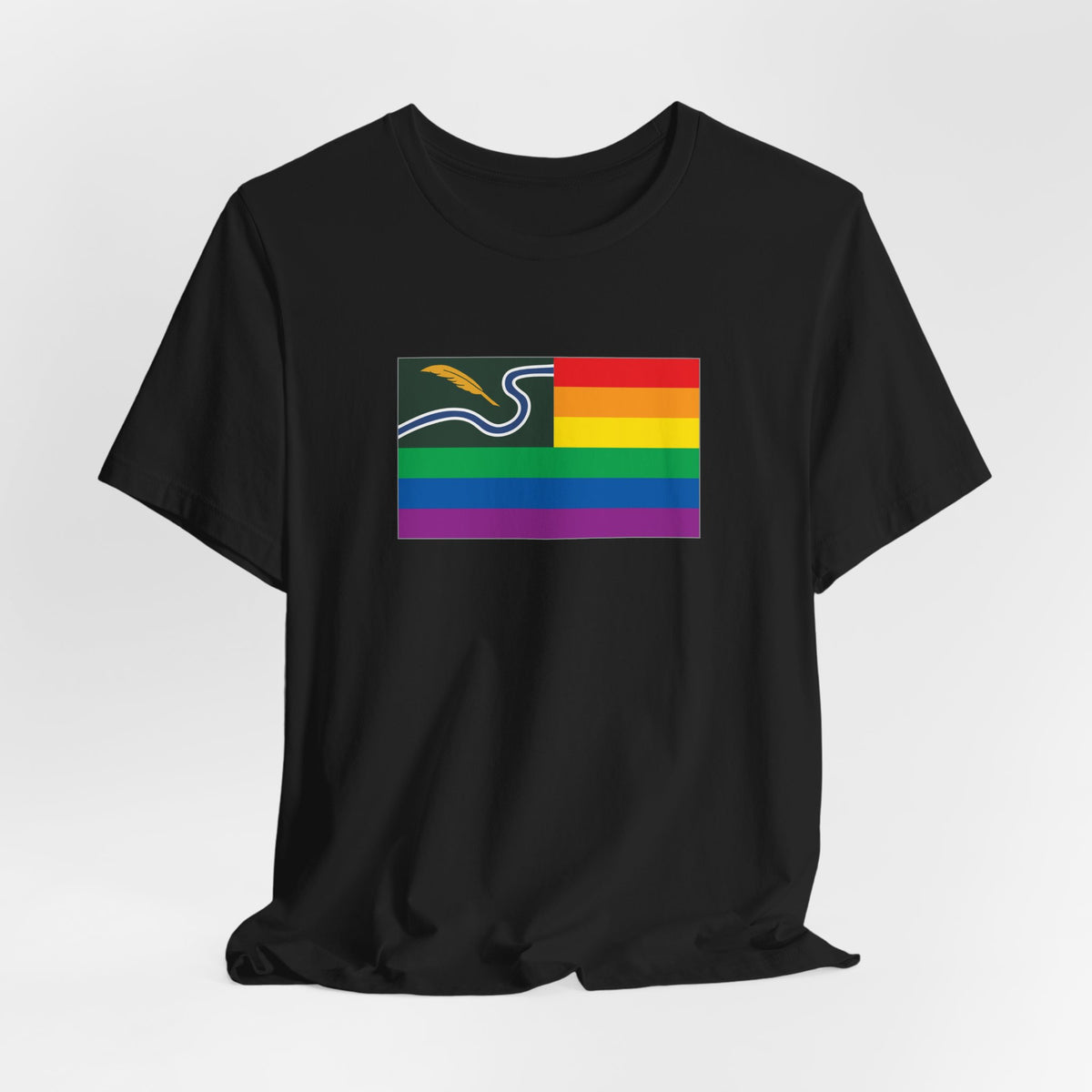 Northampton, Massachusetts Rainbow Pride Flag T-shirt, Several Color Options
