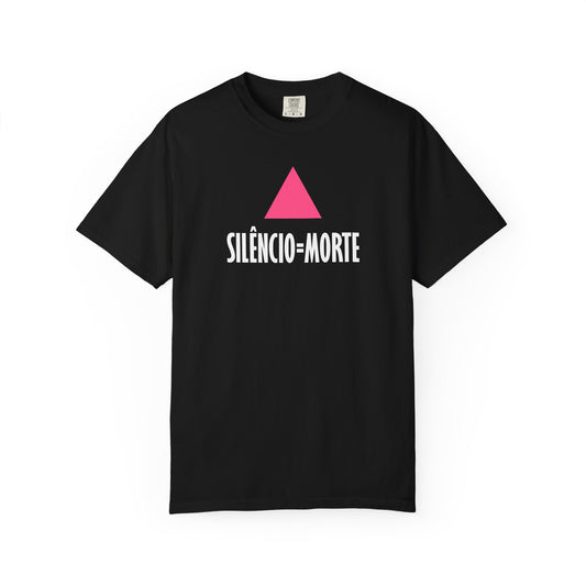 SILENCE = DEATH (Portuguese) Iconic Graphic Tee, Black