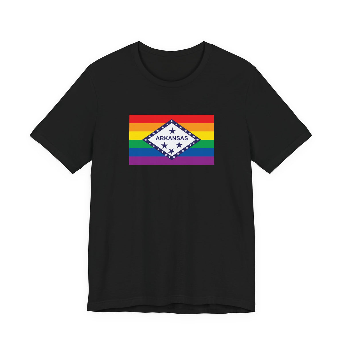 Arkansas Rainbow Pride Flag T-shirt, Several Color Options
