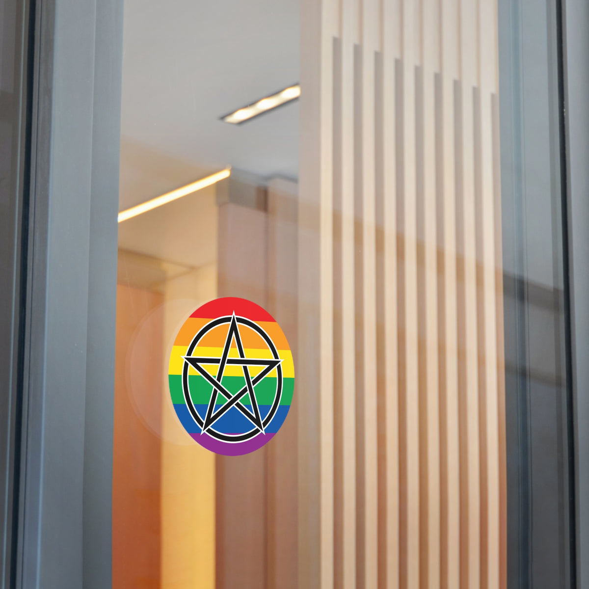 Pagan Queer Pride Flag Vinyl Sticker