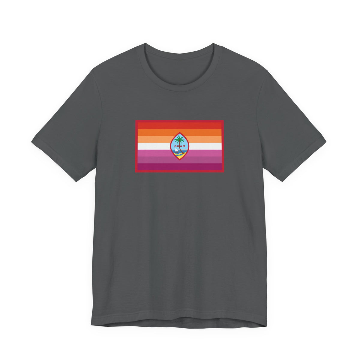 Guam Lesbian Pride Flag T-shirt, Several Color Options