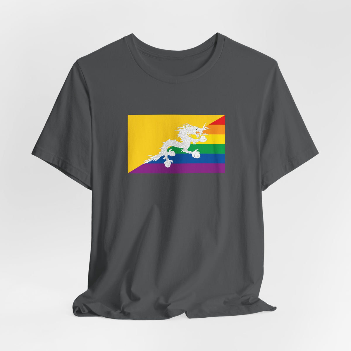 Bhutan Rainbow Pride Flag T-shirt, Several Color Options
