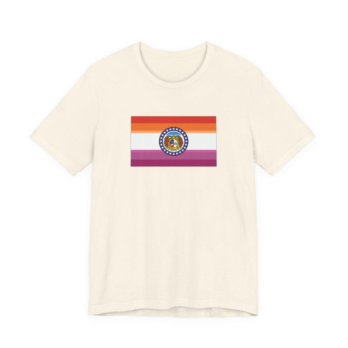 Missouri Lesbian Pride Flag T-shirt, Several Color Options