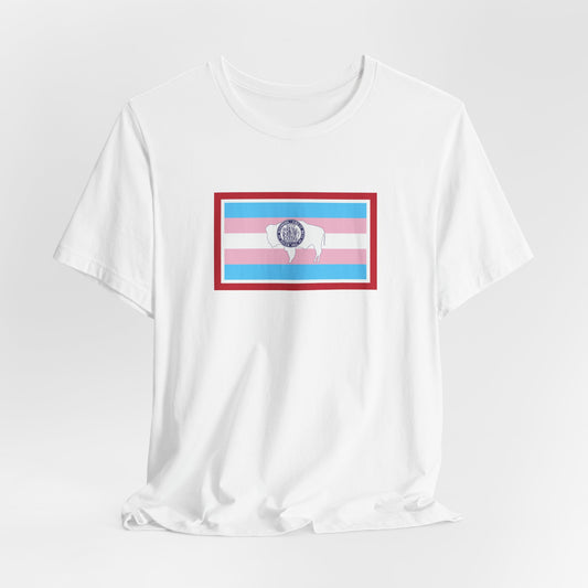 Wyoming Transgender Pride Flag T-shirt, Several Color Options