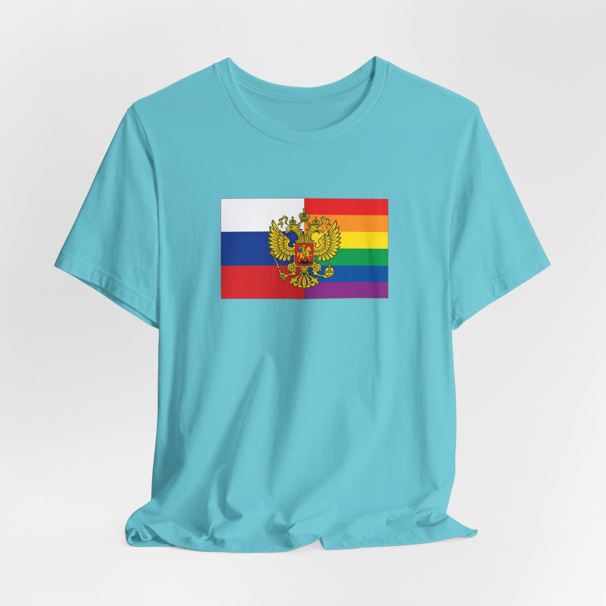 Russia Rainbow Pride Flag T-shirt, Several Color Options