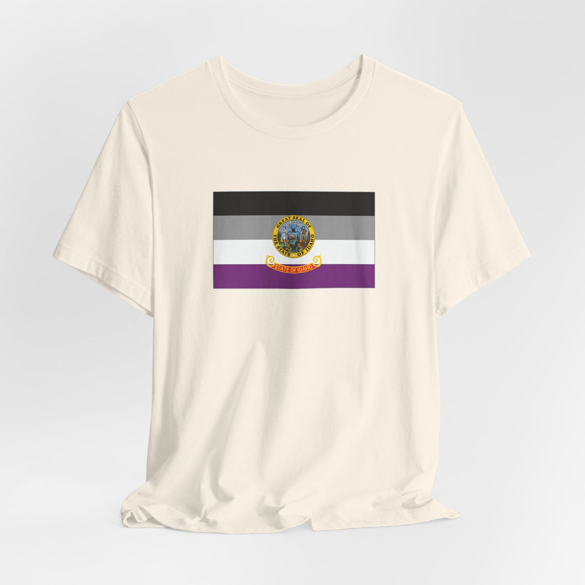 Idaho Asexual Pride Flag T-shirt, Several Color Options