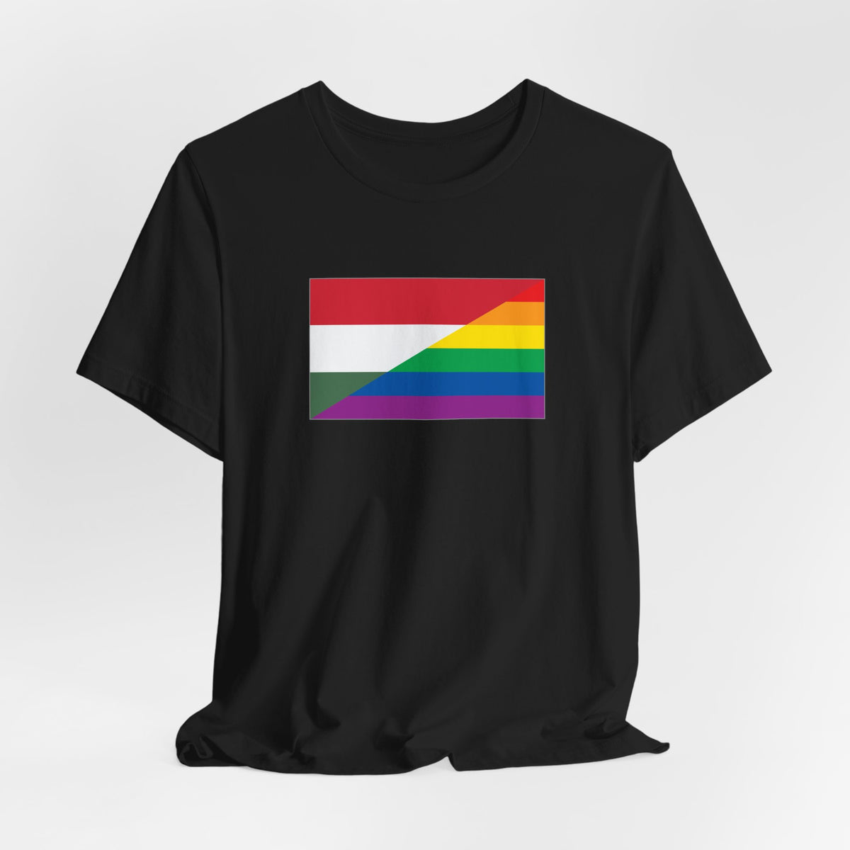 Hungary Rainbow Pride Flag T-shirt, Several Color Options
