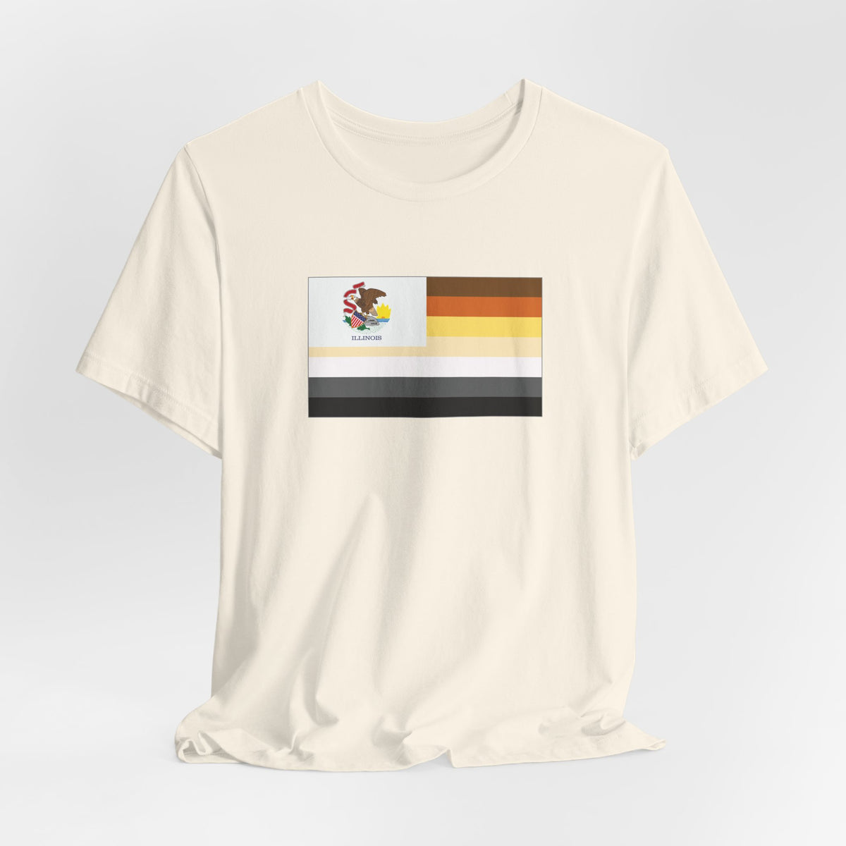 Illinois Bear Pride Flag T-shirt, Several Color Options